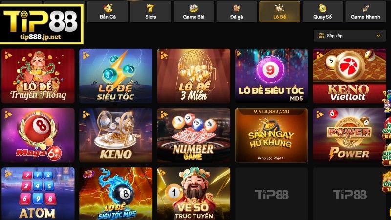 Xổ Số TIP88 - Khám Phá Các Hình Thức Cược Phổ Biến Nhất Các sảnh xổ số trực tuyến được yêu thích nhất TIP88
