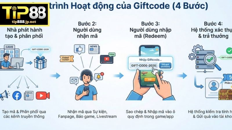 Hướng Dẫn Sử Dụng Gifcode Chuẩn Để Nhận Ưu Đãi Tốt Nhất Giftcode TIP88 là gì?