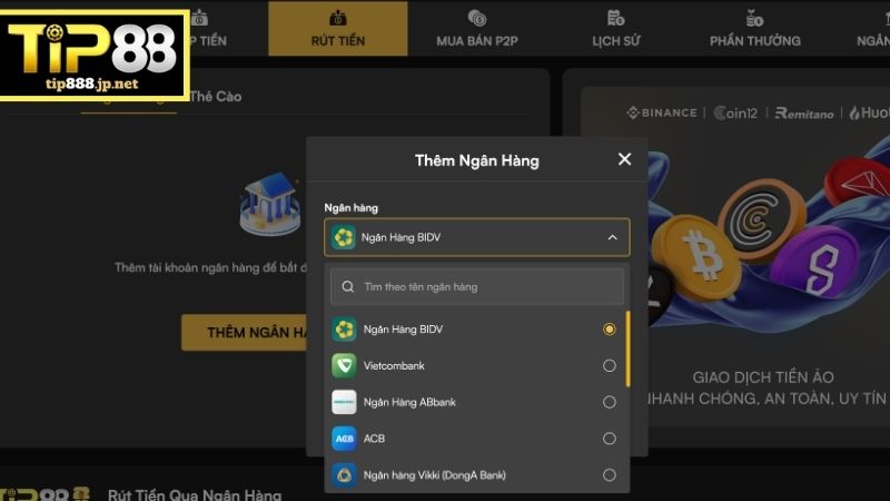 Hướng Dẫn Thao Tác Rút Tiền TIP88 Đơn Giản Và Tiện Lợi Vì sao quá trình rút tiền TIP88 thất bại?